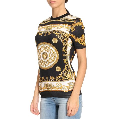 women's versace t shirt dress|versace shirt dress women's.